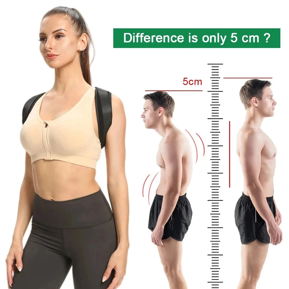 Adjustable Back Posture Corrector Neck Brace Shoulder Support Correction Belt