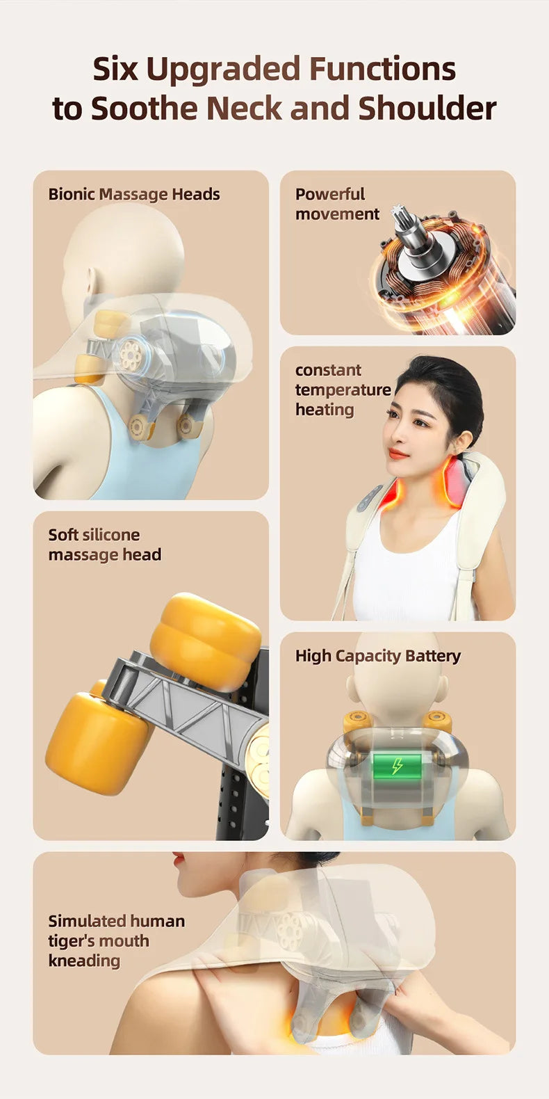 Neck & Shoulder Massager with Heat