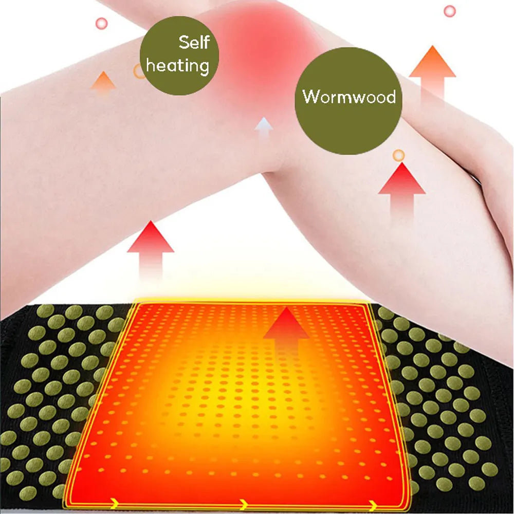 Wormwood Knee Pads Self Heating Four Sided Elasticity To Keep Warm for Joint Protection