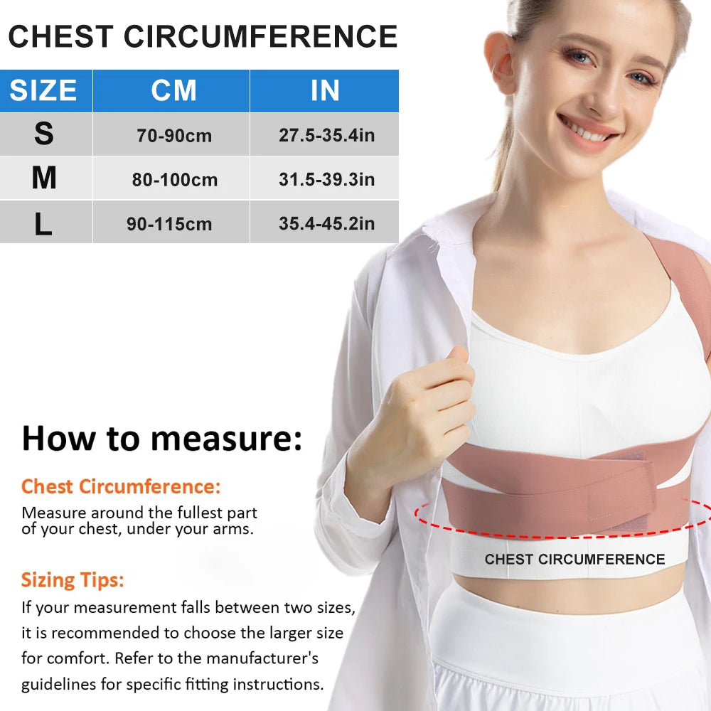 Brace Back Posture Corrector Spine Support Hunchback Correction Belt For Adult Posture Spinal Column Curvature