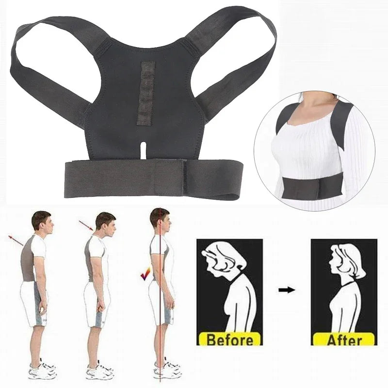 Adjustable Posture Corrector Back Brace Support Belt