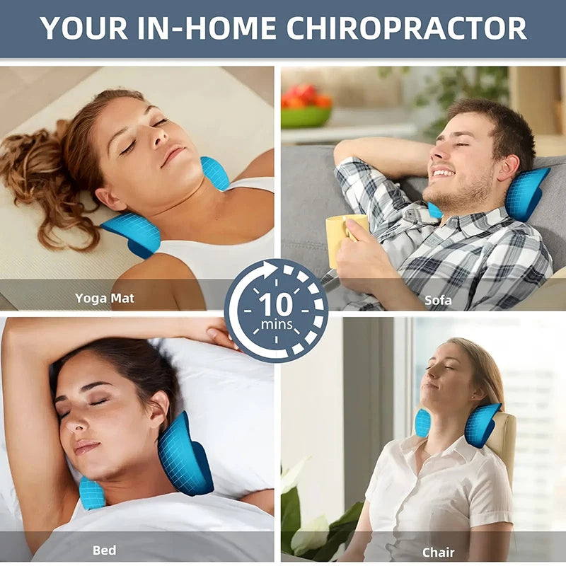 Cervical Spine Massage Pillow U Shaped, using Gravity Shiatsu technology Cervical Massage Pillow for Neck and Shoulder Repair and Neck Relaxation