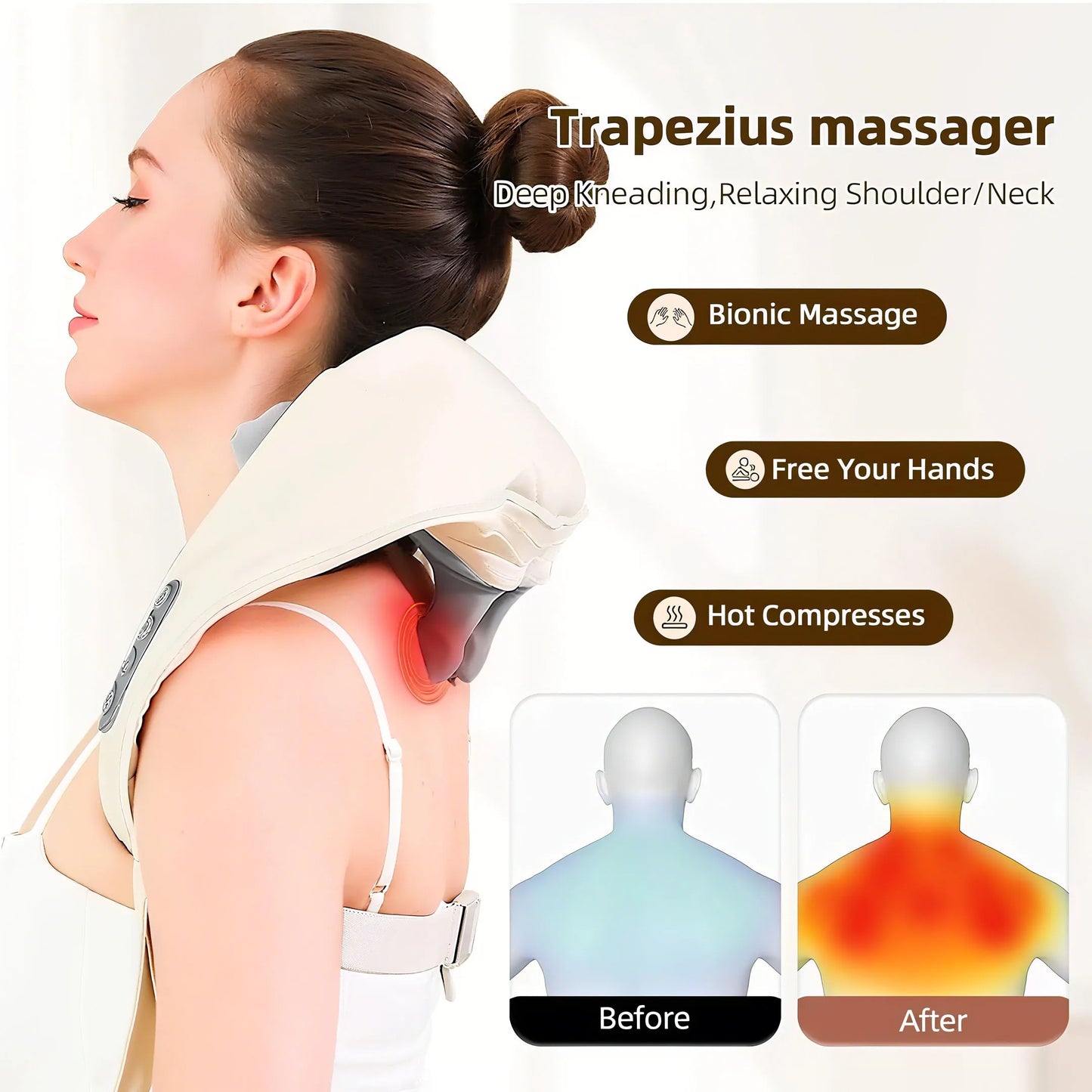 Neck & Shoulder Massager with Heat