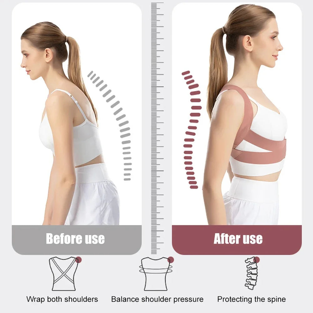 Brace Back Posture Corrector Spine Support Hunchback Correction Belt For Adult Posture Spinal Column Curvature