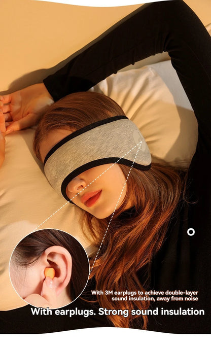 2-in-1 Noise-Reducing Sleep Eye mask
