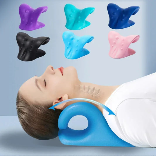 Cervical Spine Massage Pillow U Shaped, using Gravity Shiatsu technology Cervical Massage Pillow for Neck and Shoulder Repair and Neck Relaxation