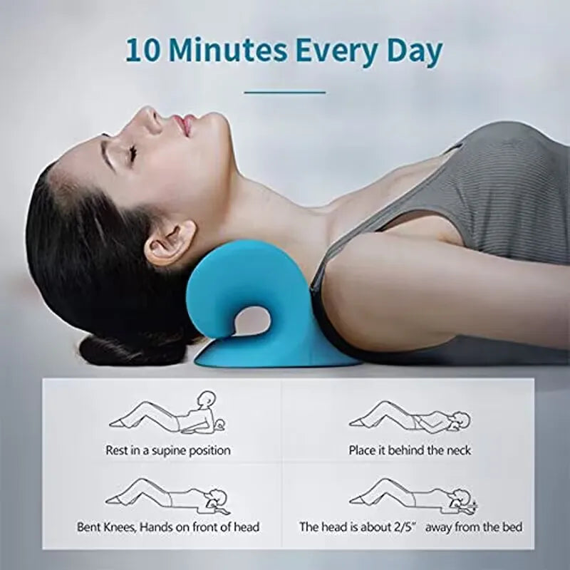 Cervical Spine Massage Pillow U Shaped, using Gravity Shiatsu technology Cervical Massage Pillow for Neck and Shoulder Repair and Neck Relaxation
