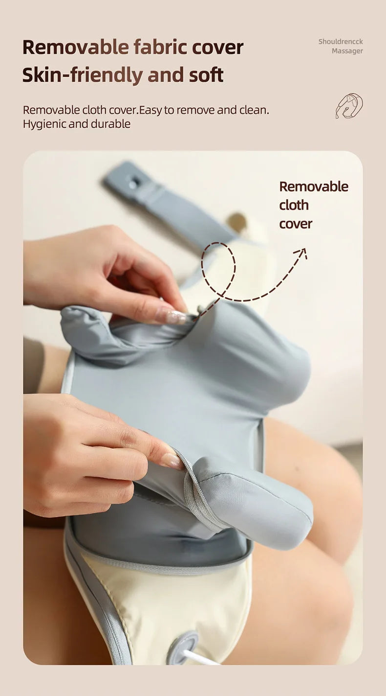 Neck Massager with Heat, Shoulder Massager, Shiatsu Neck and Back Massager, Muscle Pain Relief-Office, Home & Car