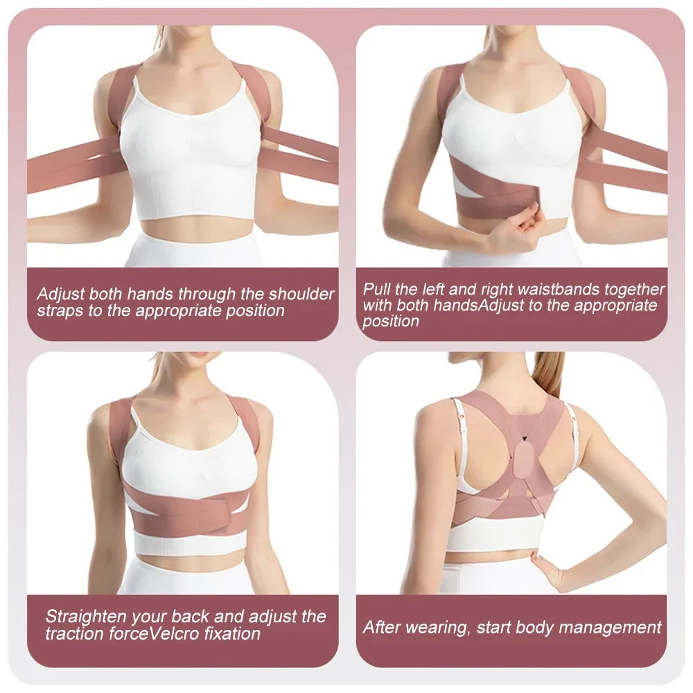 Brace Back Posture Corrector Spine Support Hunchback Correction Belt For Adult Posture Spinal Column Curvature