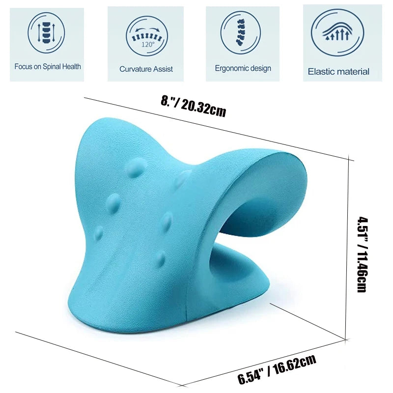 Cervical Spine Massage Pillow U Shaped, using Gravity Shiatsu technology Cervical Massage Pillow for Neck and Shoulder Repair and Neck Relaxation